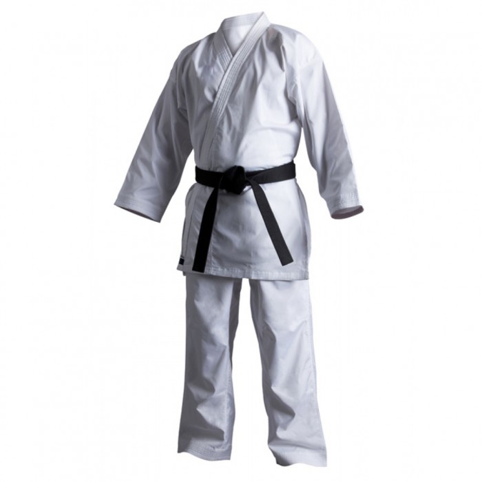 03-700x700 (1) White Karate Gi with Black Belt - Image 1