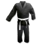Black Judo Gi with White Belt
