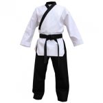 Traditional Taekwondo Uniform ? White Top with Black Pants