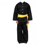 Traditional Kung Fu Uniform ? Black with Yellow Sash