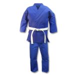 Blue Karate Uniform with White Belt